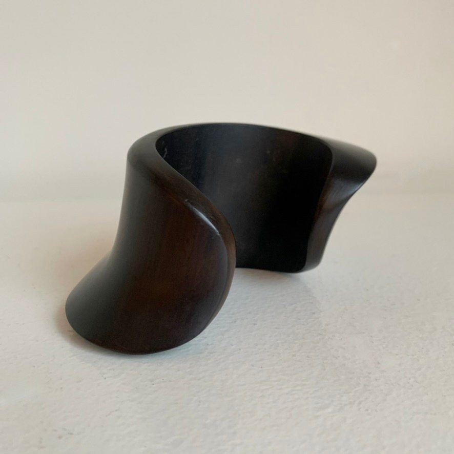 Catherine Noll Bracelet In Ebony, Circa 1970, France.-photo-8