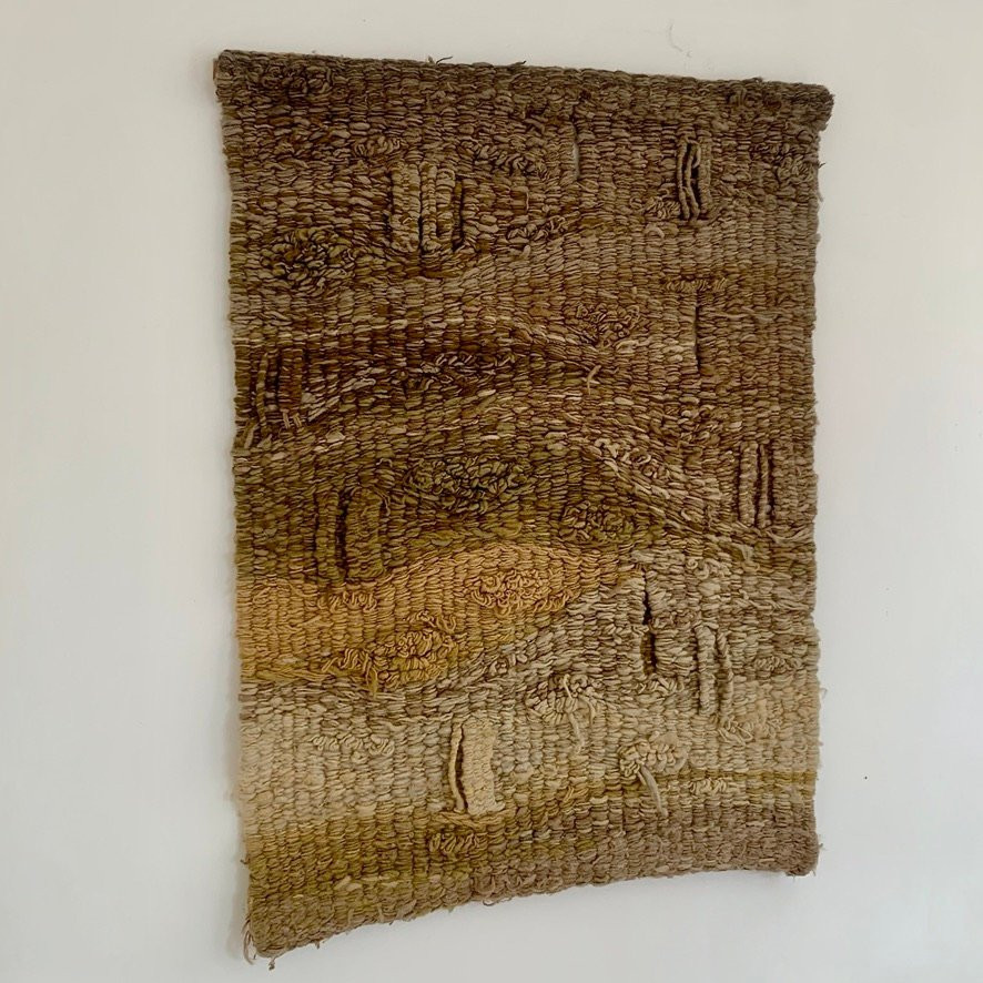 Tapisserie décorative en laine , vers 1975, France.-photo-3