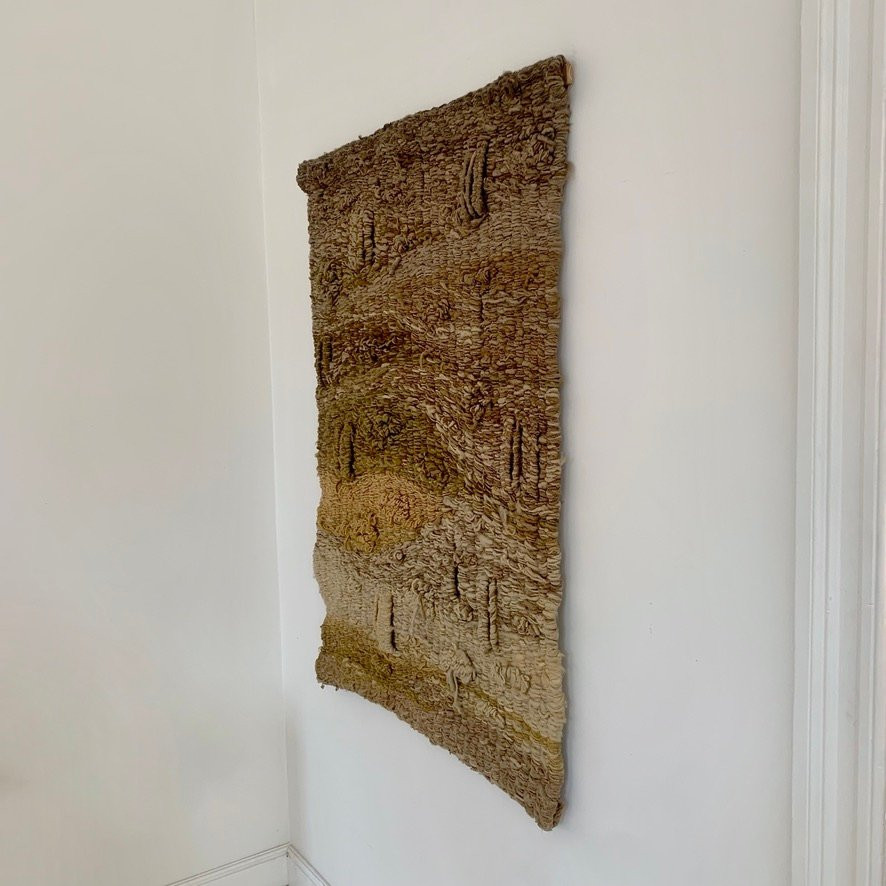 Tapisserie décorative en laine , vers 1975, France.-photo-4