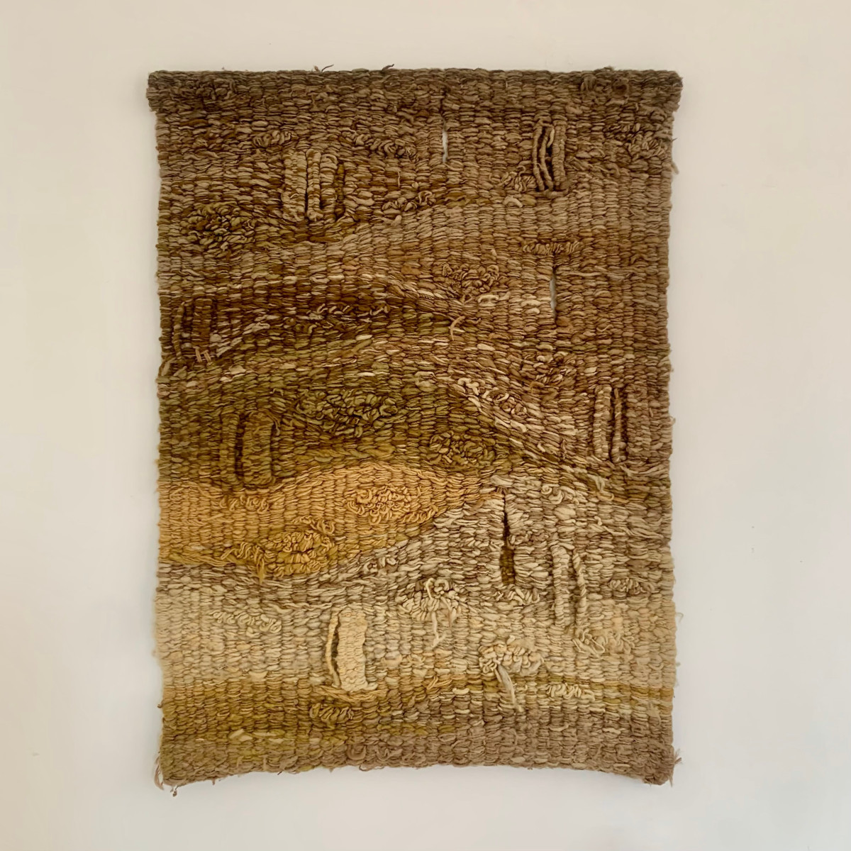 Tapisserie décorative en laine , vers 1975, France.