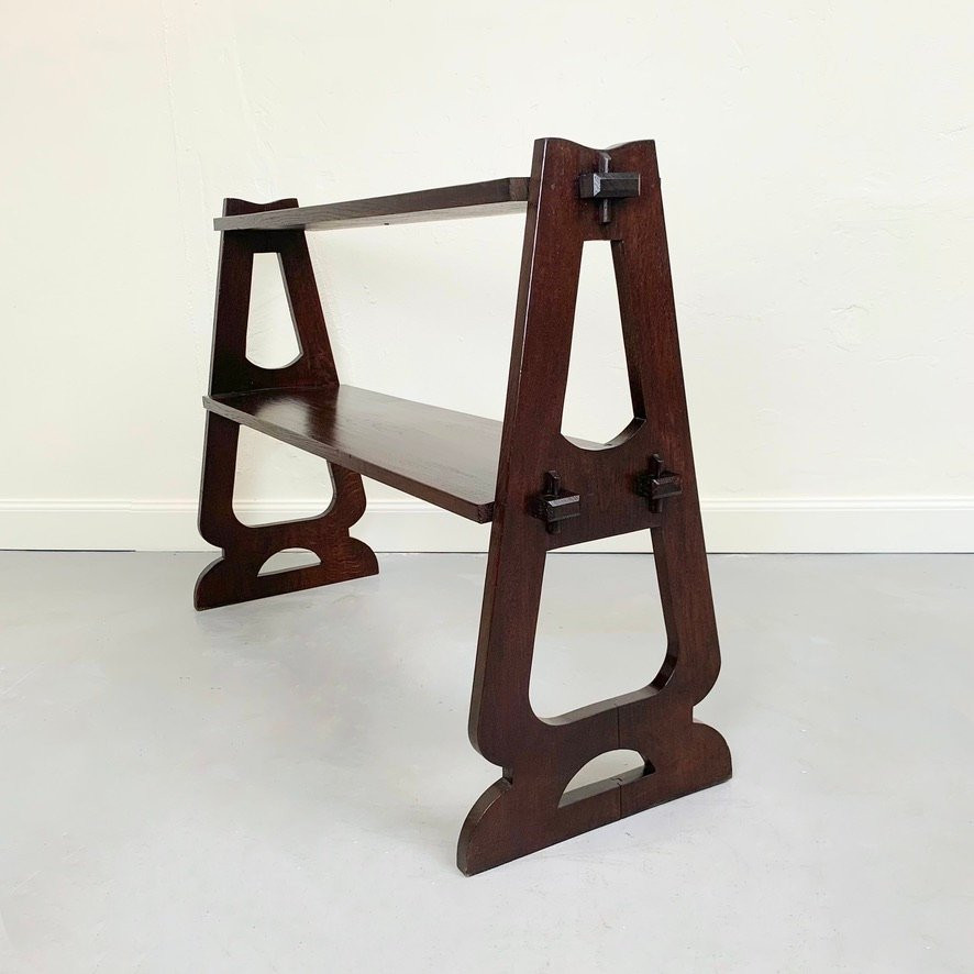 Etagère Arts and Crafts en bois, vers 1910, Royaume-Uni.-photo-3