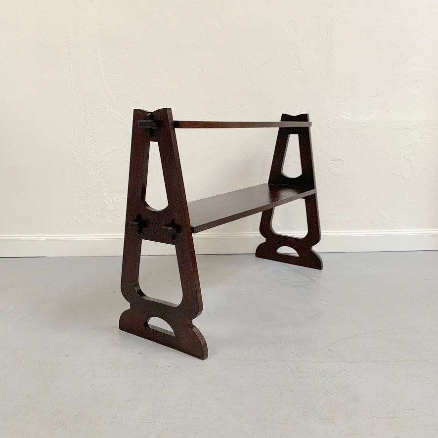 Etagère Arts and Crafts en bois, vers 1910, Royaume-Uni.-photo-6