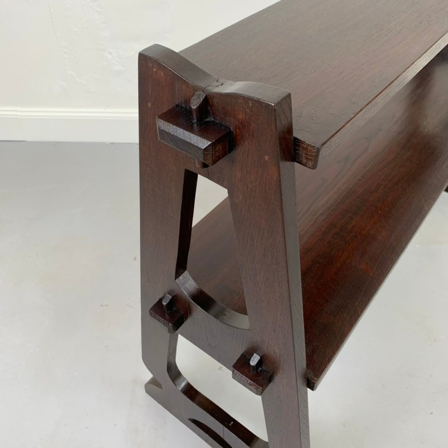 Etagère Arts and Crafts en bois, vers 1910, Royaume-Uni.-photo-7