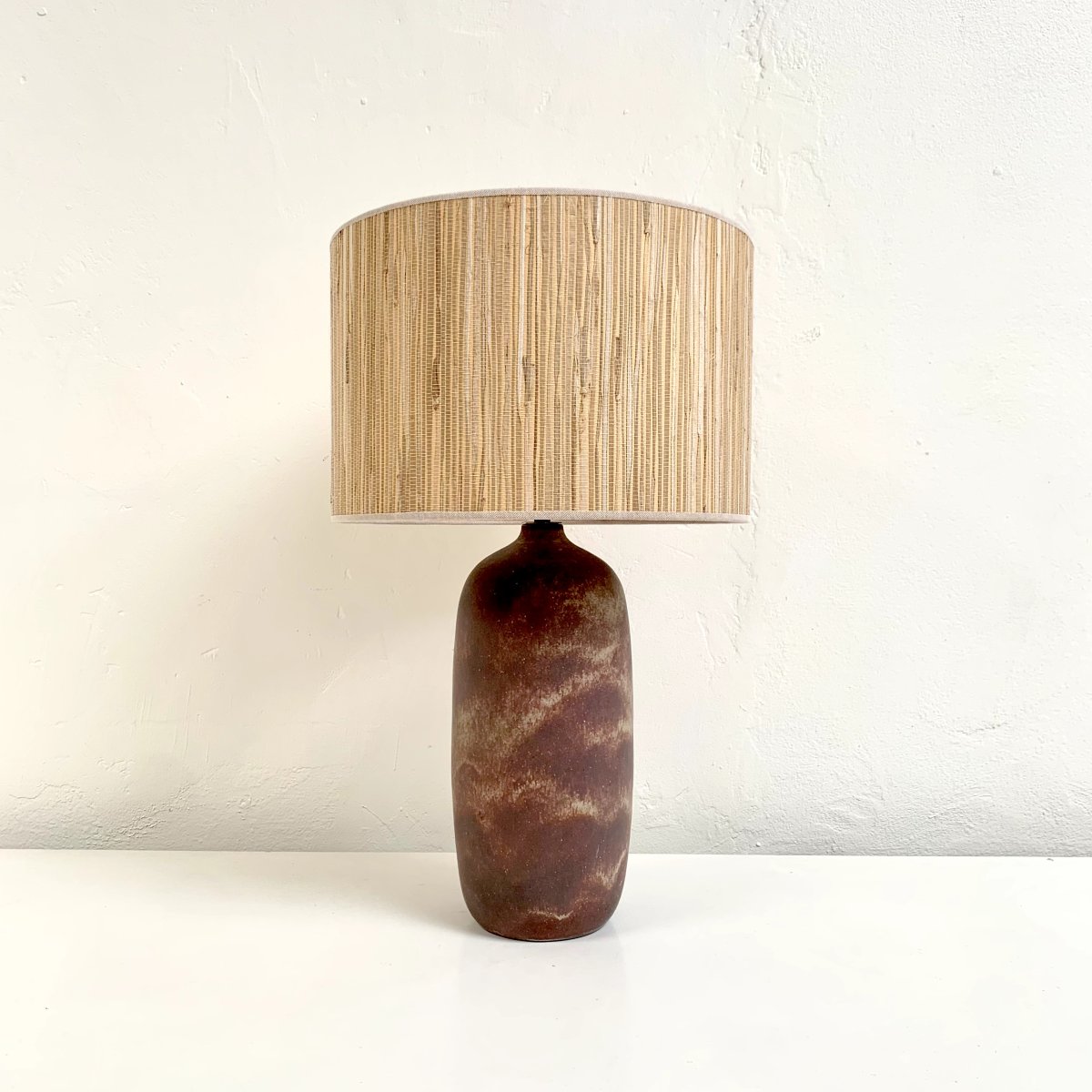Mid-century Ceramic Table Lamp, Circa 1960, France.-photo-2