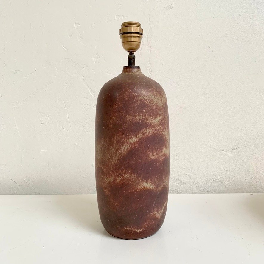 Mid-century Ceramic Table Lamp, Circa 1960, France.-photo-6