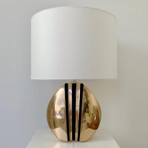 Lampe  en bronze signée Esa Fedrigolli, vers 1970, Italie