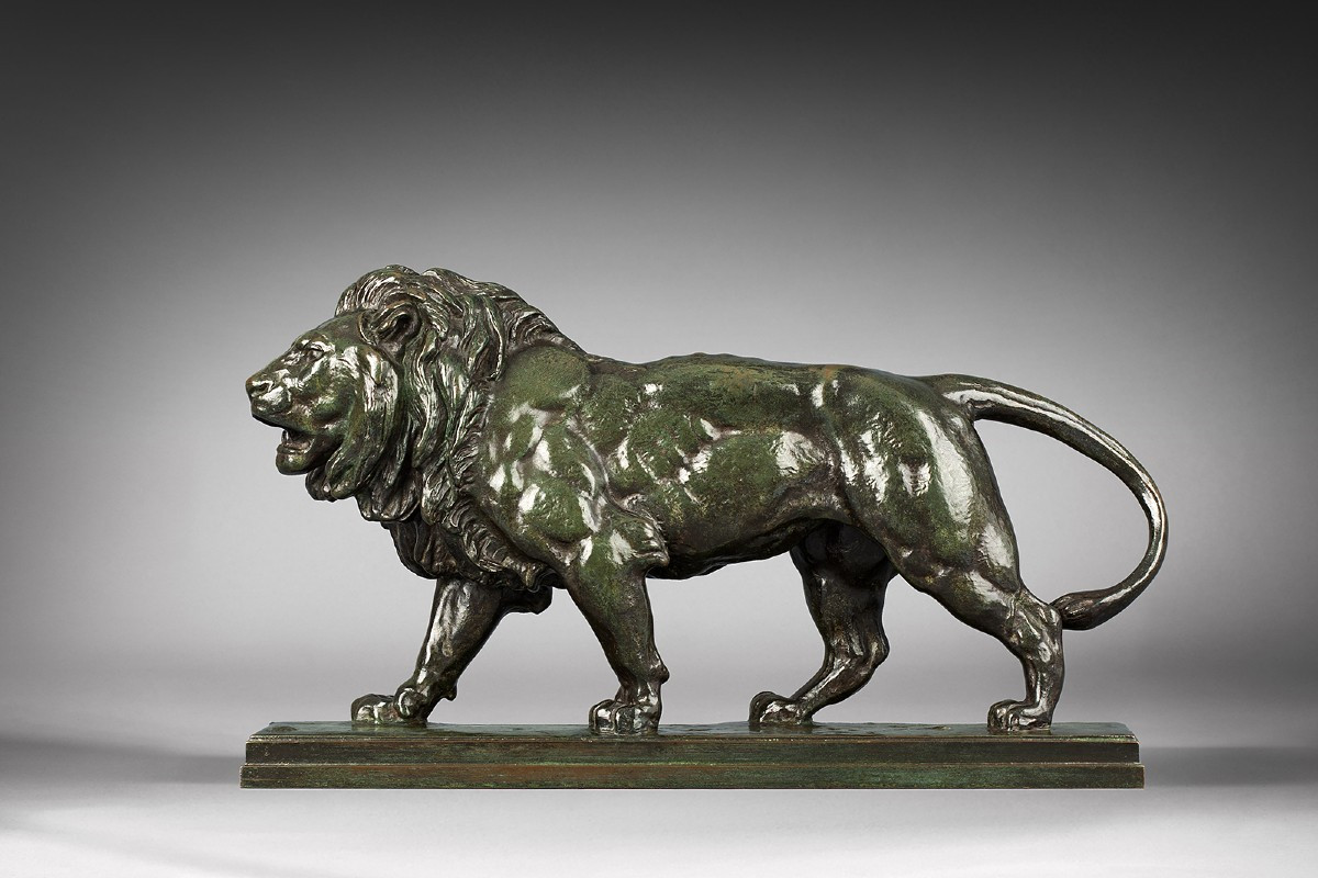 Lion qui marche  Antoine-Louis Barye (1795 - 1875)-photo-2