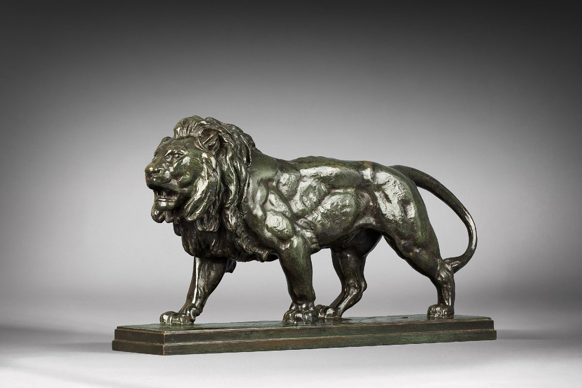Walking Lion By Antoine-louis Barye-photo-1