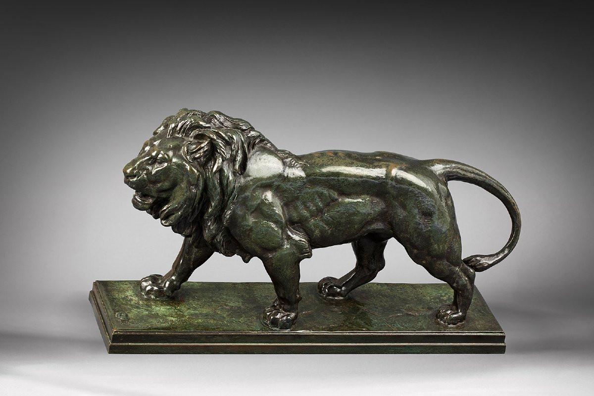 Lion qui marche  Antoine-Louis Barye (1795 - 1875)-photo-2