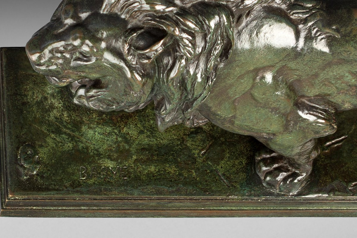 Lion qui marche  Antoine-Louis Barye (1795 - 1875)-photo-4