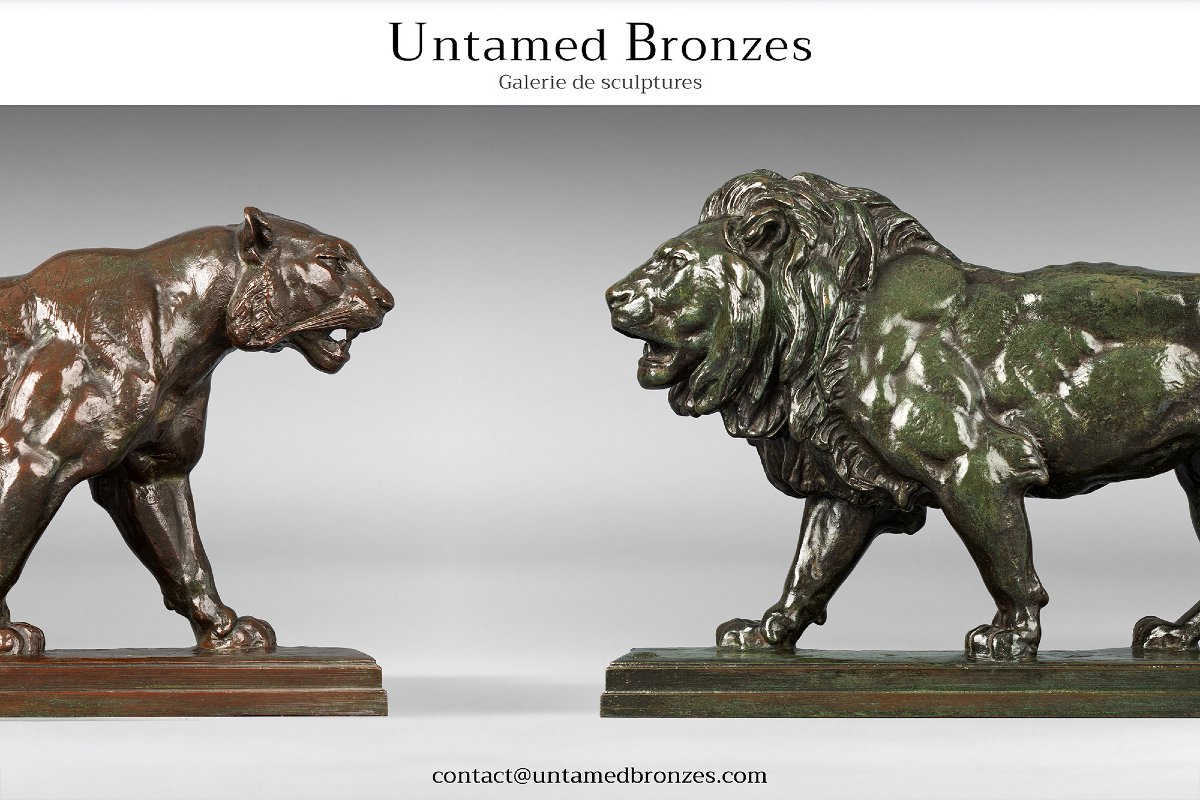 Walking Lion By Antoine-louis Barye-photo-5
