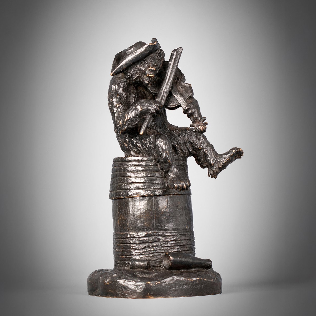  "Ours violoniste" ou "Le Père Odry", Christophe FRATIN (1801 - 1864 )