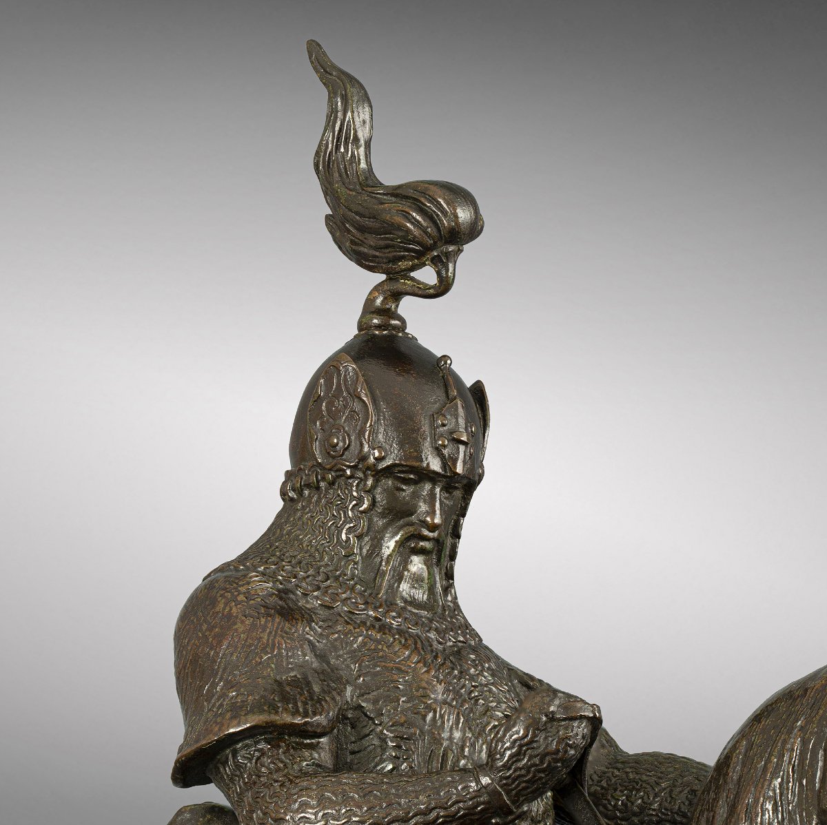 Guerrier Tartare arrêtant son cheval, Antoine-Louis Barye (1795 - 1875)-photo-4