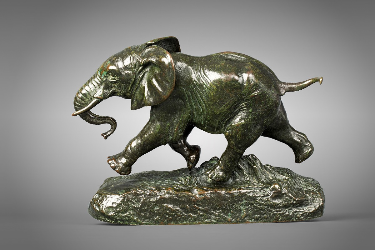 Elephant From Senegal, Antoine-louis Barye, Paris (1795 - 1875)-photo-1
