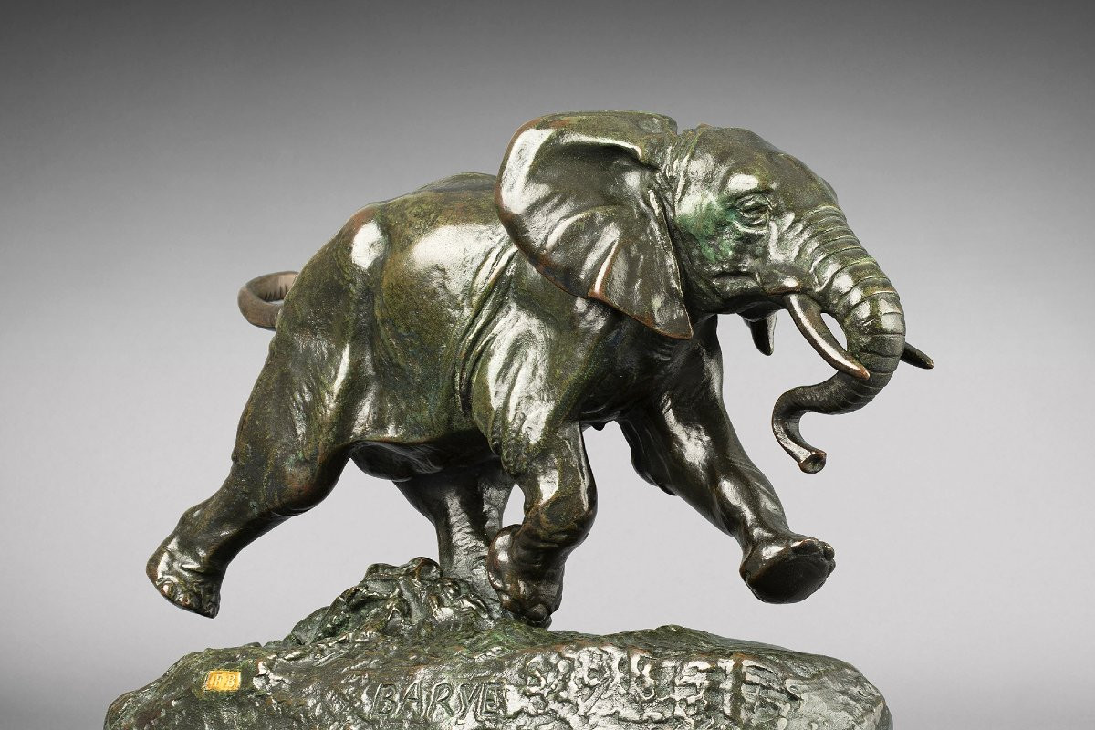 Elephant From Senegal, Antoine-louis Barye, Paris (1795 - 1875)-photo-2