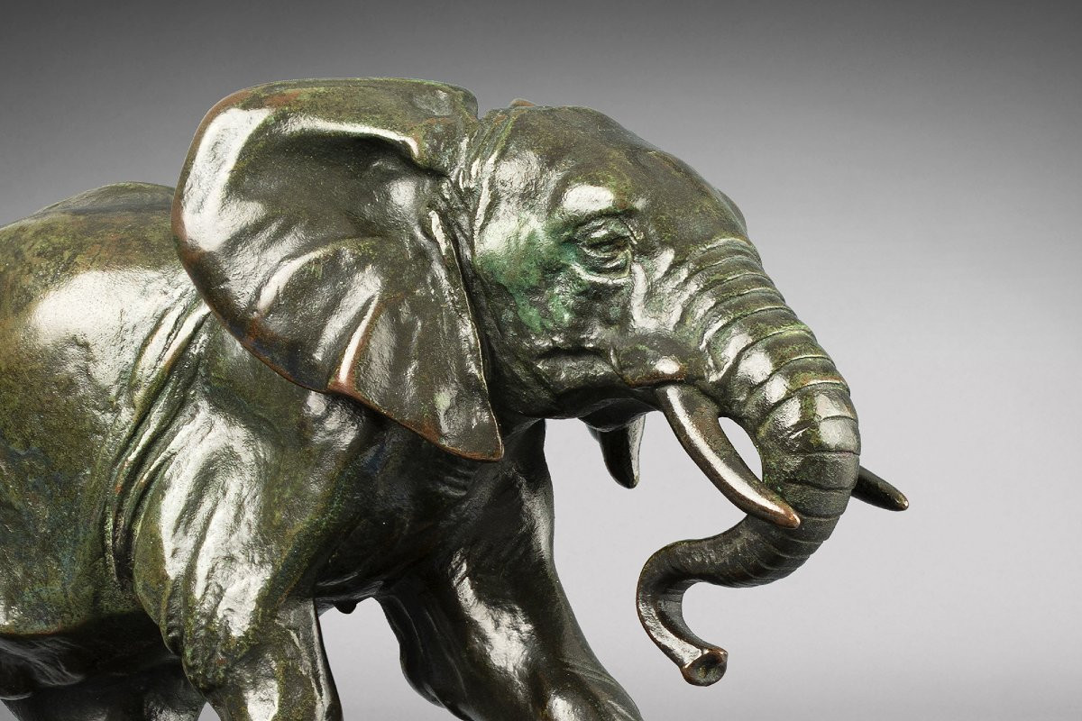 Elephant From Senegal, Antoine-louis Barye, Paris (1795 - 1875)-photo-3