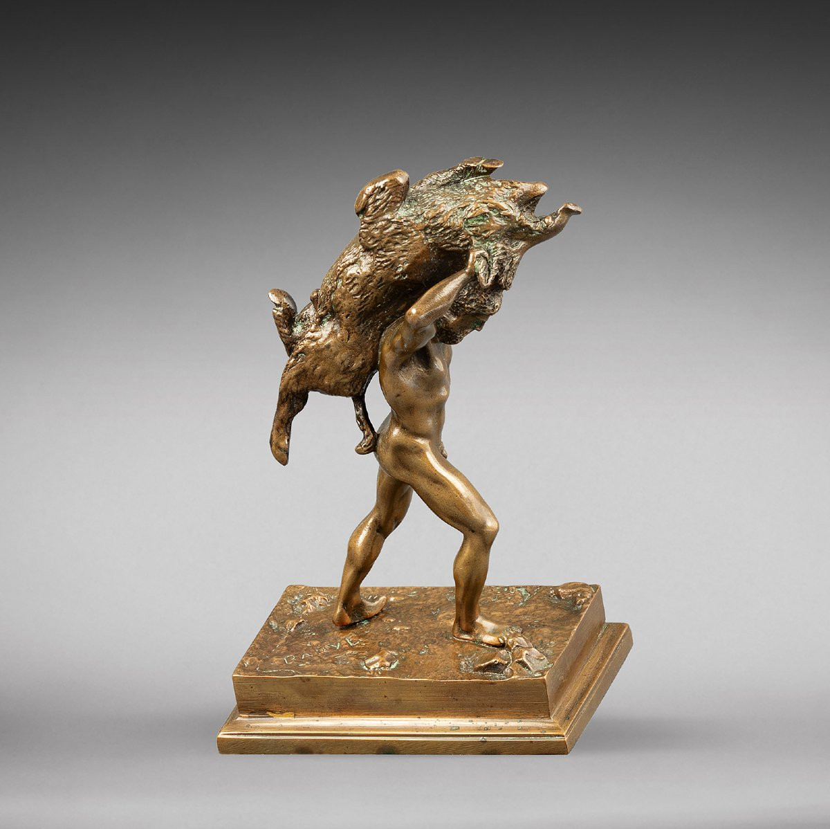 Hercule et le sanglier d'érymanthe,  Antoine-Louis Barye (1795-1875)-photo-2