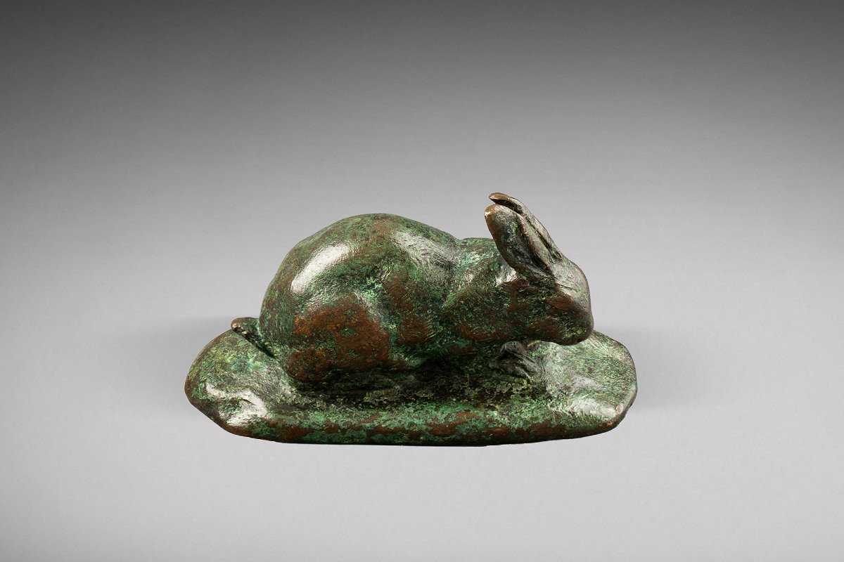 Rabbit, Ears Erect (naturalist Terrace) Antoine-louis Barye (1795-1875)-photo-3