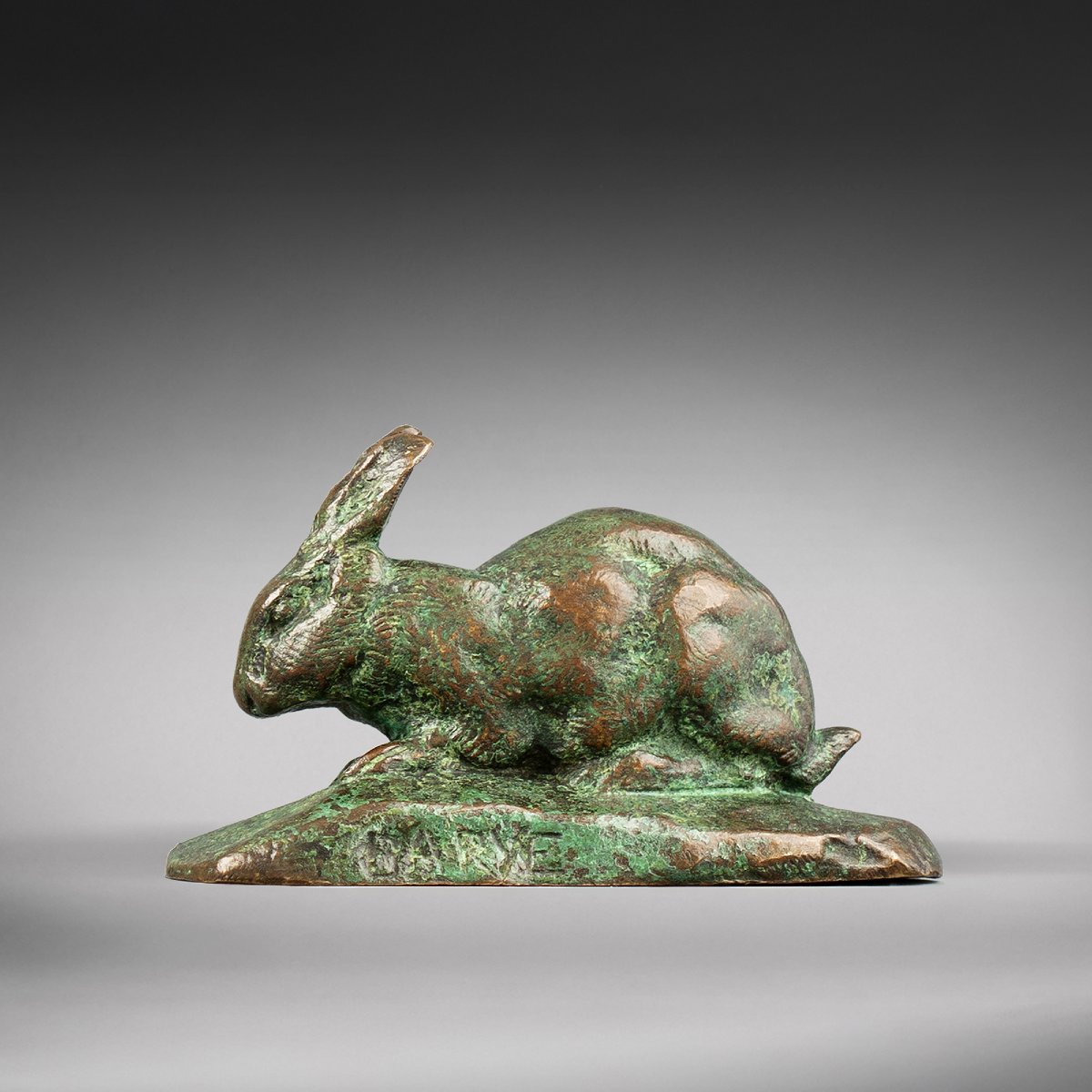 Rabbit, Ears Erect (naturalist Terrace) Antoine-louis Barye (1795-1875)