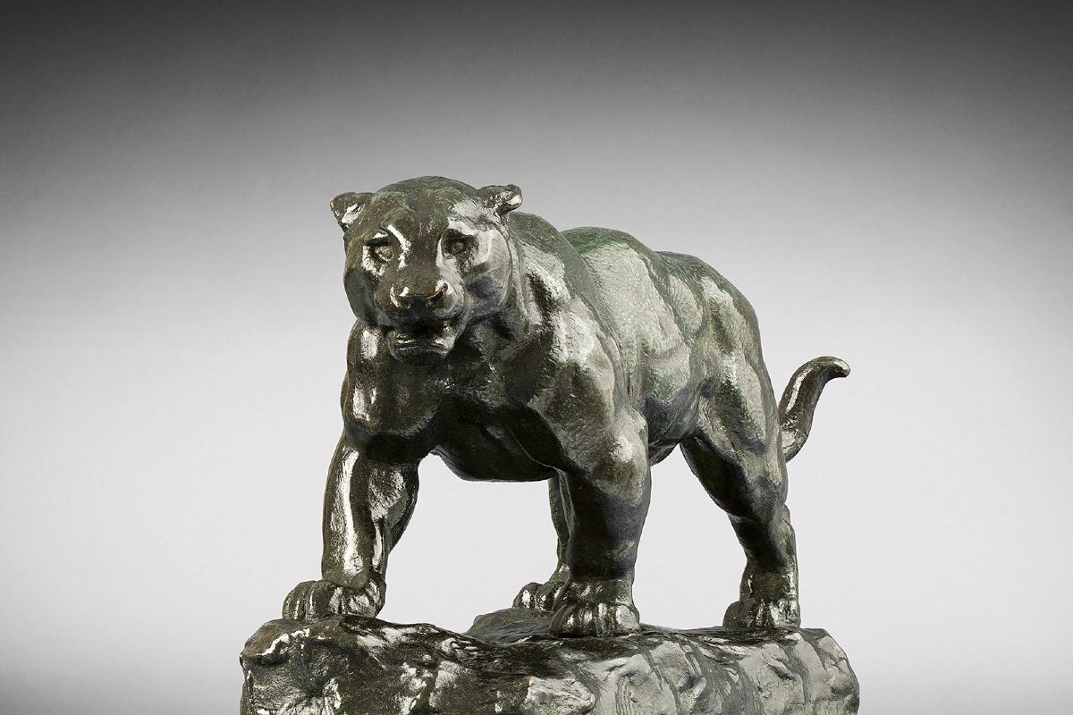 Walking Jaguar No. 1 (naturalist Terrace) Antoine-louis Barye (1796-1875)-photo-3