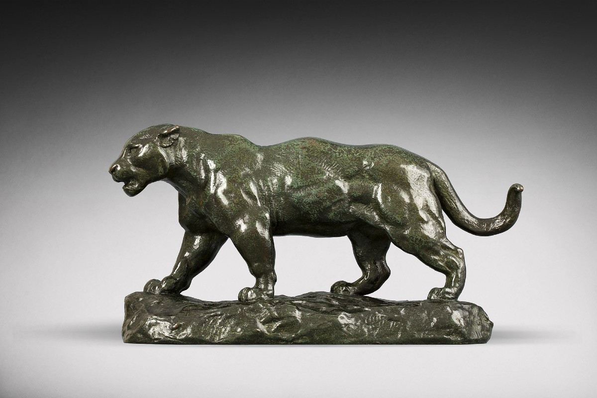 Walking Jaguar No. 1 (naturalist Terrace) Antoine-louis Barye (1795-1875)-photo-2