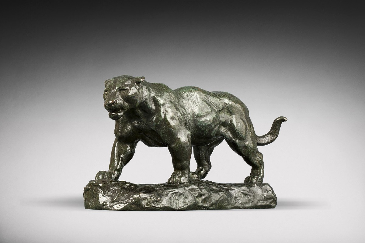 Walking Jaguar No. 1 (naturalist Terrace) Antoine-louis Barye (1795-1875)-photo-3