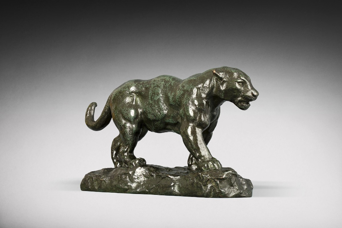 Walking Jaguar No. 1 (naturalist Terrace) Antoine-louis Barye (1795-1875)-photo-1