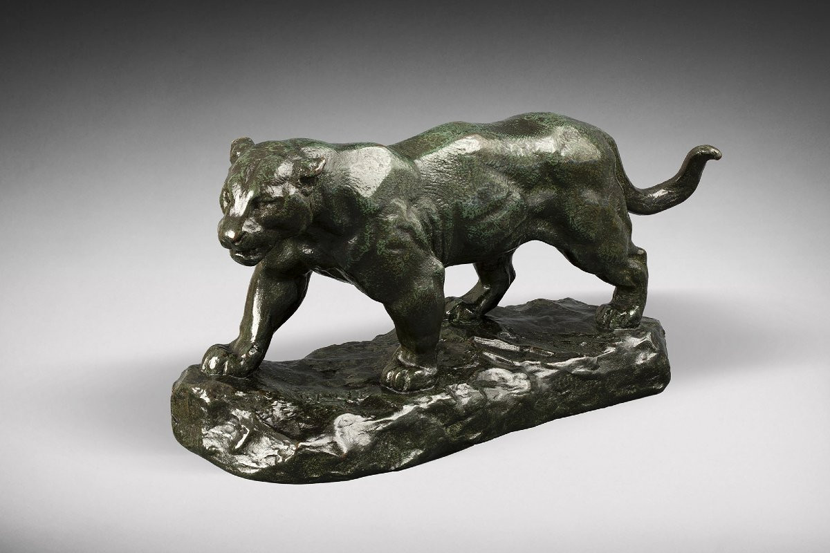 Walking Jaguar No. 1 (naturalist Terrace) Antoine-louis Barye (1795-1875)-photo-3