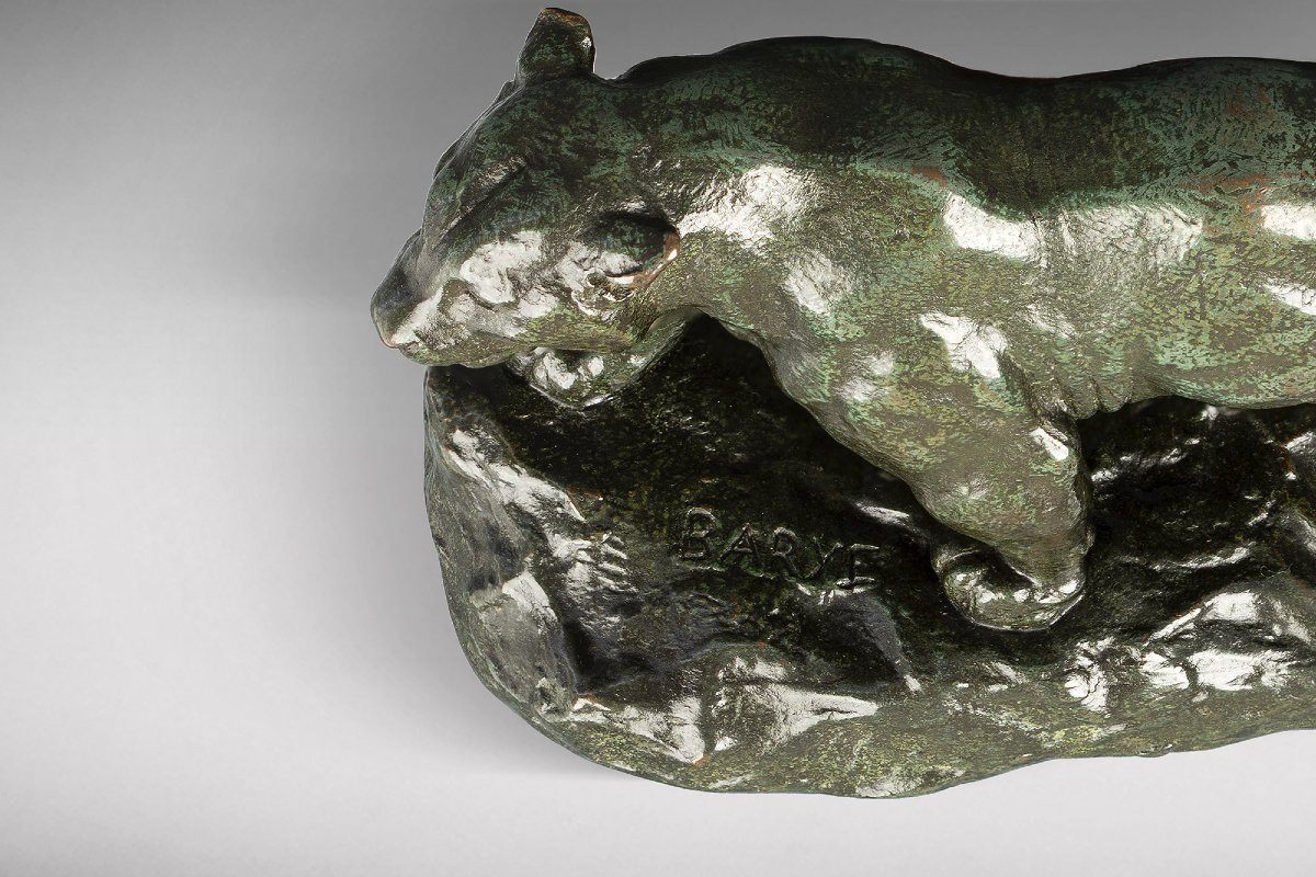 Walking Jaguar No. 1 (naturalist Terrace) Antoine-louis Barye (1795-1875)-photo-4