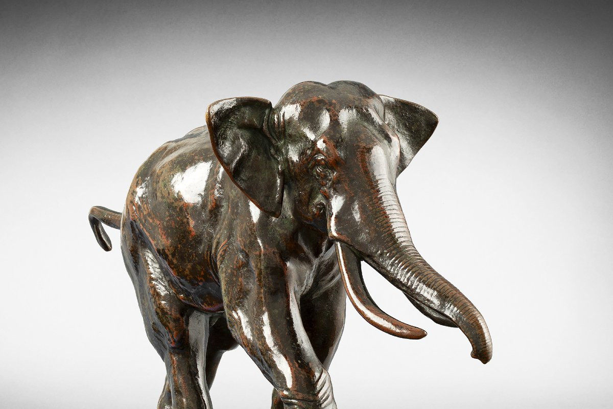 Elephant Of Cochinchina By Antoine-louis Barye (1795-1875)-photo-2