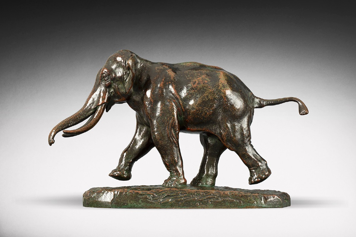 Elephant Of Cochinchina By Antoine-louis Barye (1796-1875)