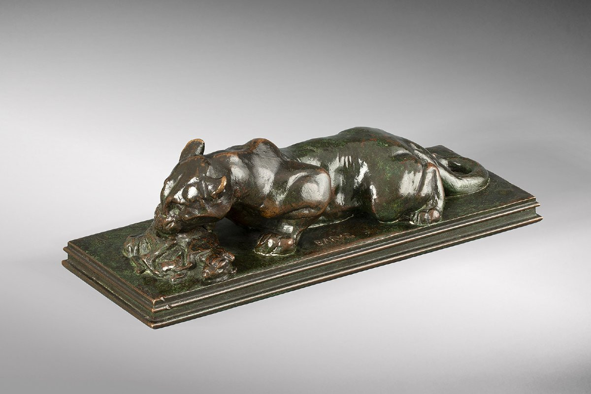 Jaguar dévorant un agouti, Antoine-Louis Barye (1795-1875)-photo-2