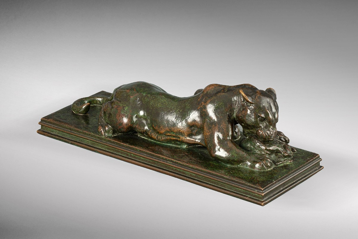 Jaguar dévorant un agouti, Antoine-Louis Barye (1795-1875)-photo-2