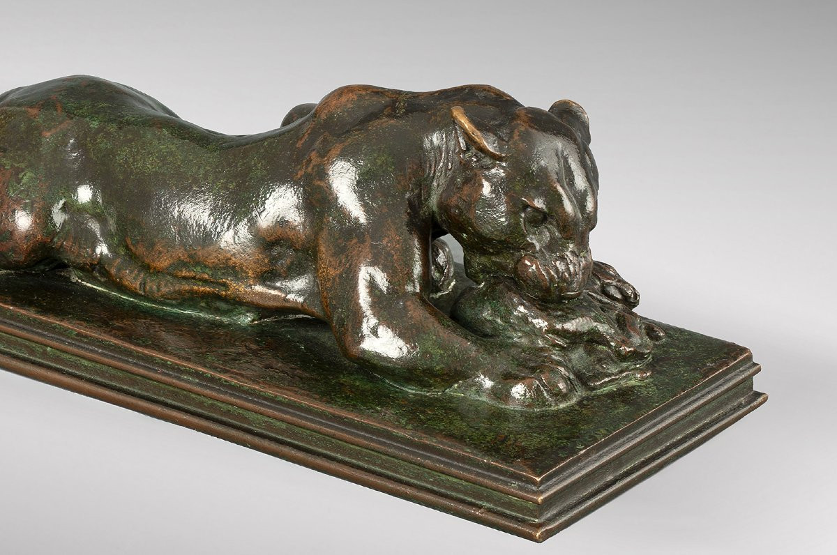 Jaguar dévorant un agouti, Antoine-Louis Barye (1795-1875)-photo-1