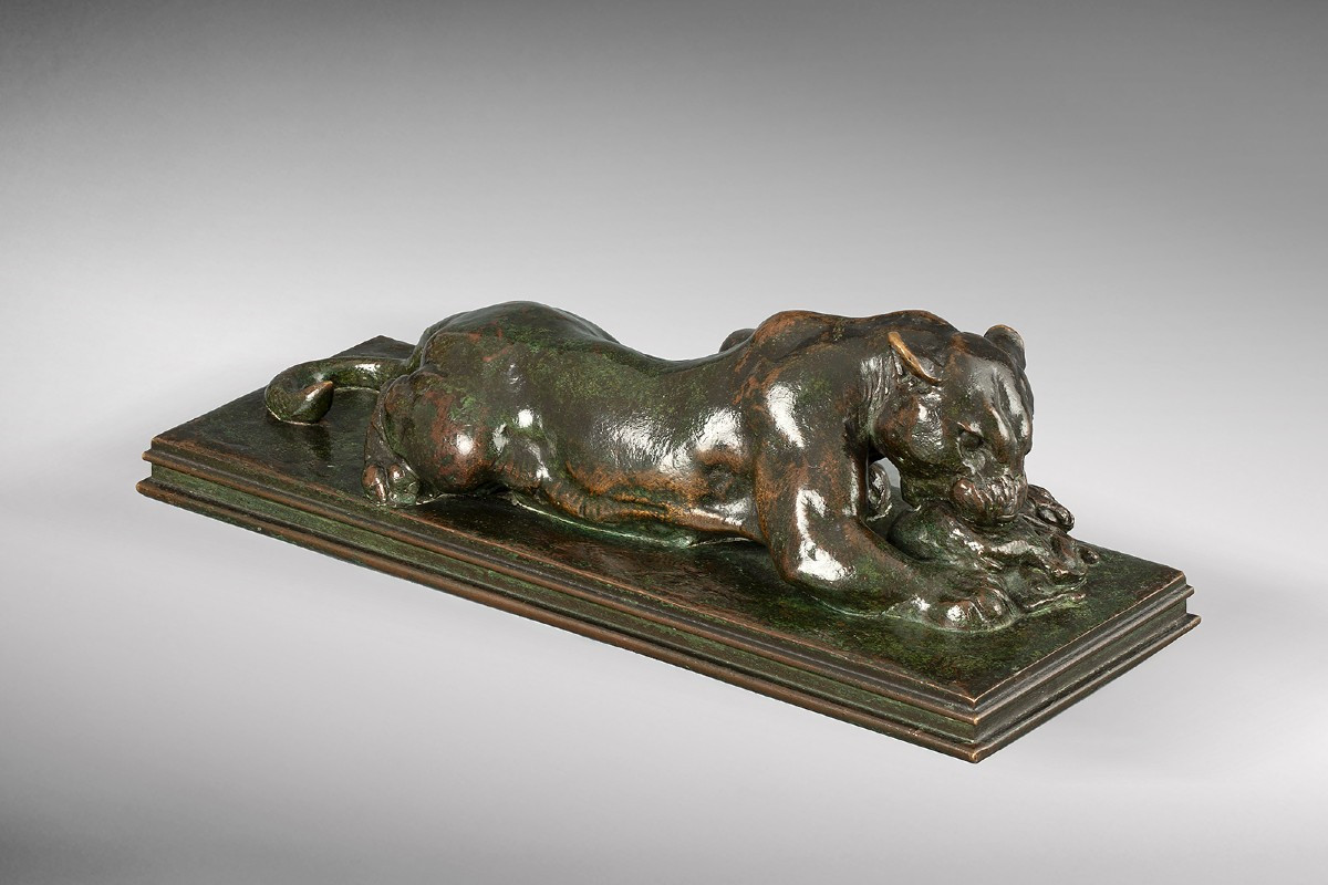 Jaguar dévorant un agouti, Antoine-Louis Barye (1795-1875)