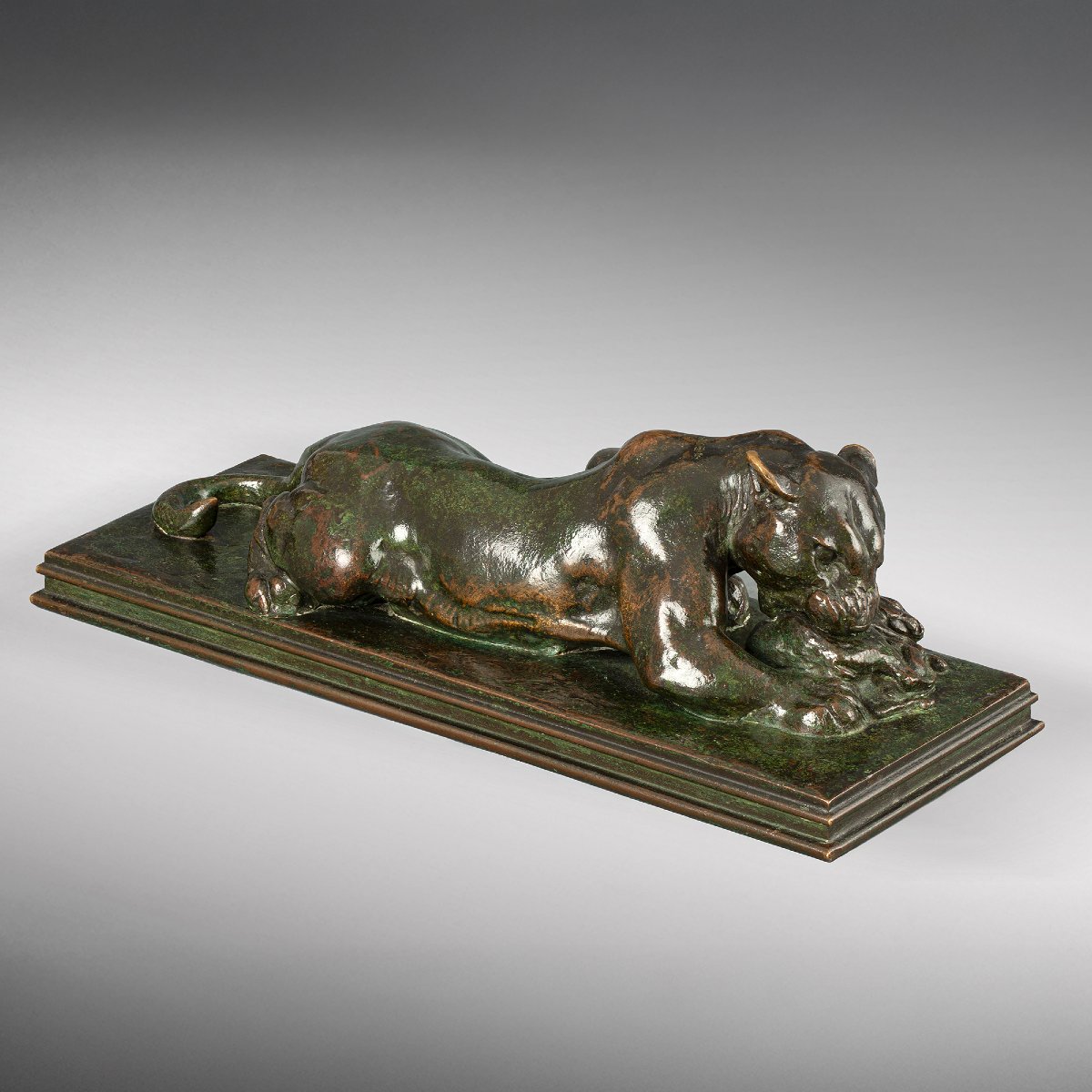 Jaguar dévorant un agouti, Antoine-Louis Barye (1795-1875)