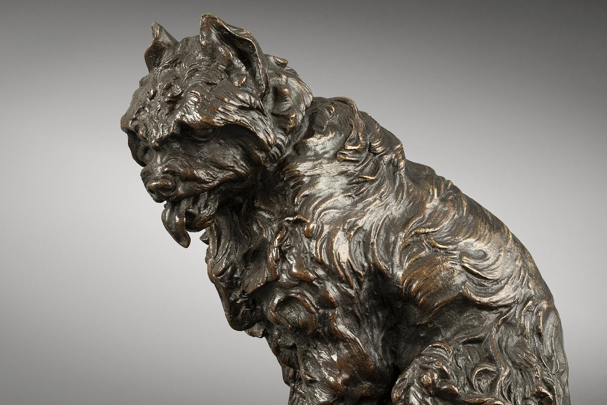 Sitting Dog "griffon" -photo-4
