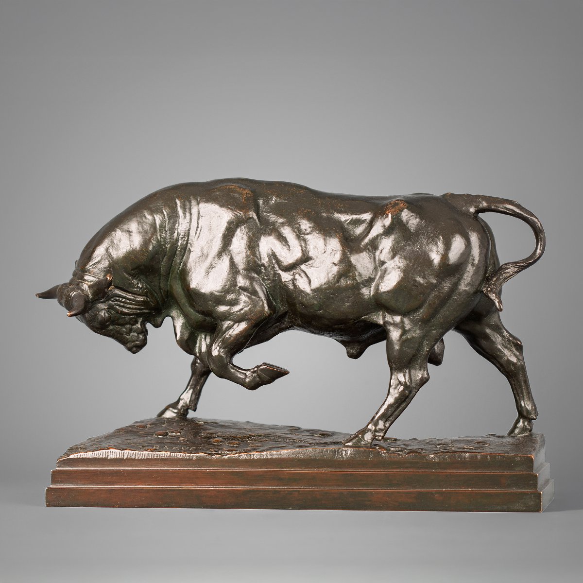 Taureau debout (seconde version),   Antoine-Louis Barye (1795 - 1875)