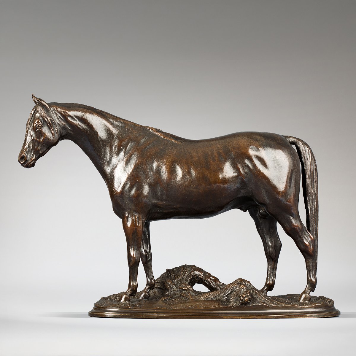 “emir,” An Arabian Stallion From The Imperial Stable, By Pierre Lenordez (1815–1892)  
