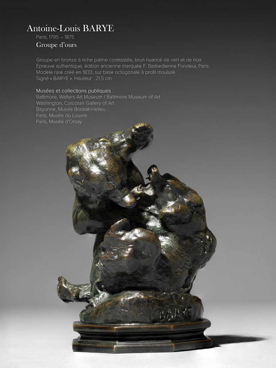 Groupe d’ours, Antoine Louis BARYE (1795-1875)-photo-6
