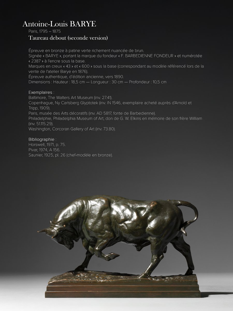 Standing Bull (second Version), Antoine-louis Barye (1795–1875) -photo-5