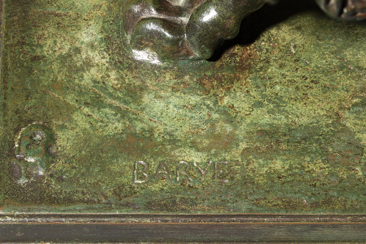 Walking Lion (with Rectangular Plinth) Antoine-louis Barye (1795–1875)-photo-4