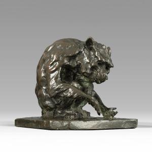 Singe au repos Guido Righetti (1875 - 1958) 