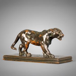 Walking Jaguar No. 2, Antoine-louis Barye (1795–1875)