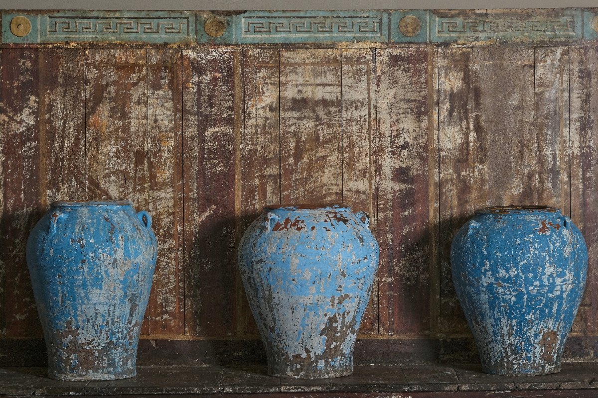 Rural Interior Bench With Neoclassical Meanders, South Of France, Early 19th Century-photo-1