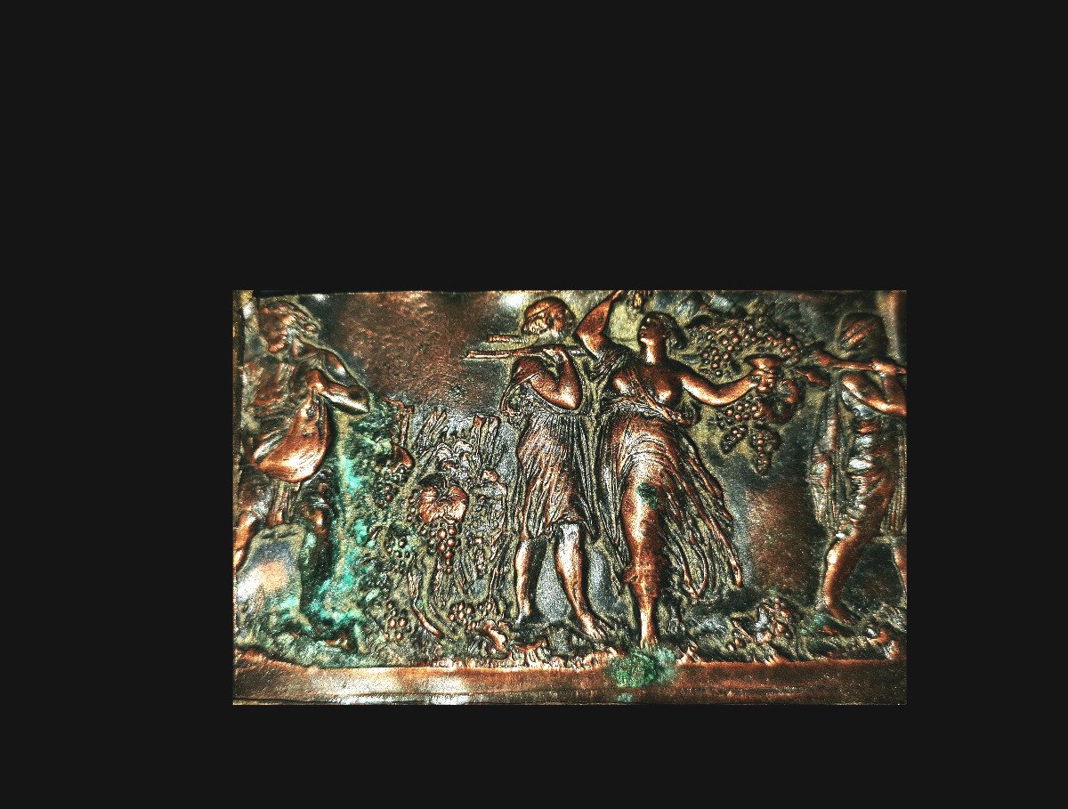 Quatre Reliefs En Miniature Avec Des Scènes Mythologiques De l'Antiquité, France 19ième Siècle-photo-1