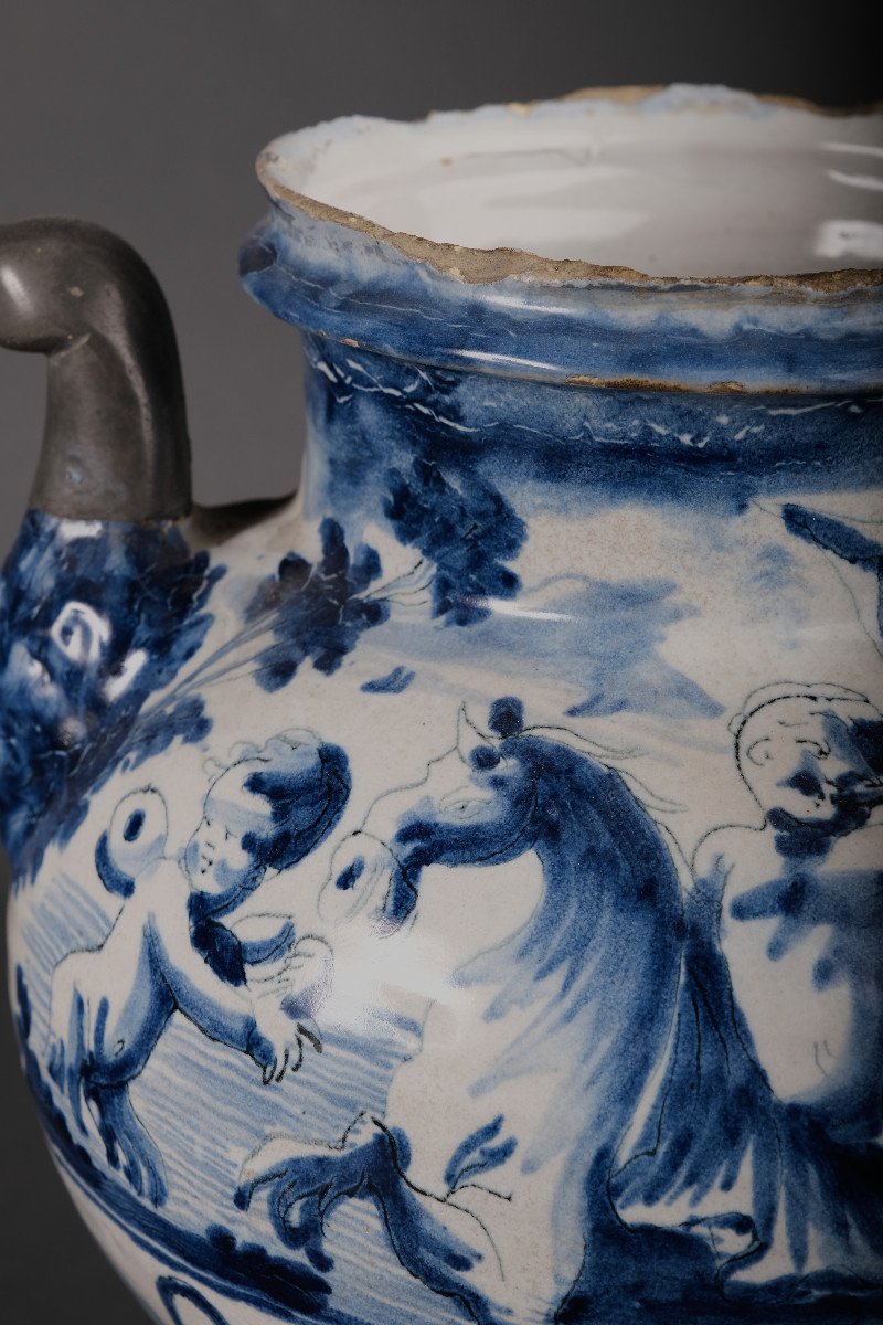Medicine Jar, Majolica, Savona 17th Century-photo-4