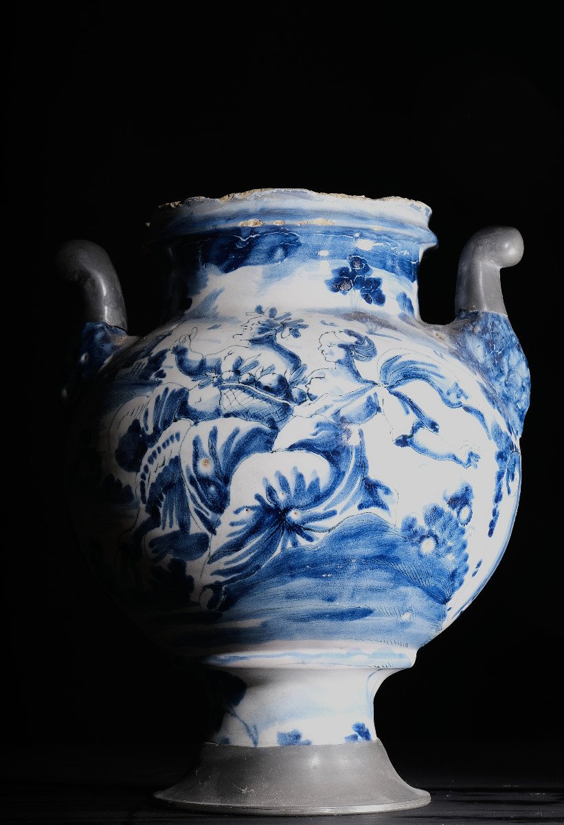 Medicine Jar, Majolica, Savona 17th Century-photo-1