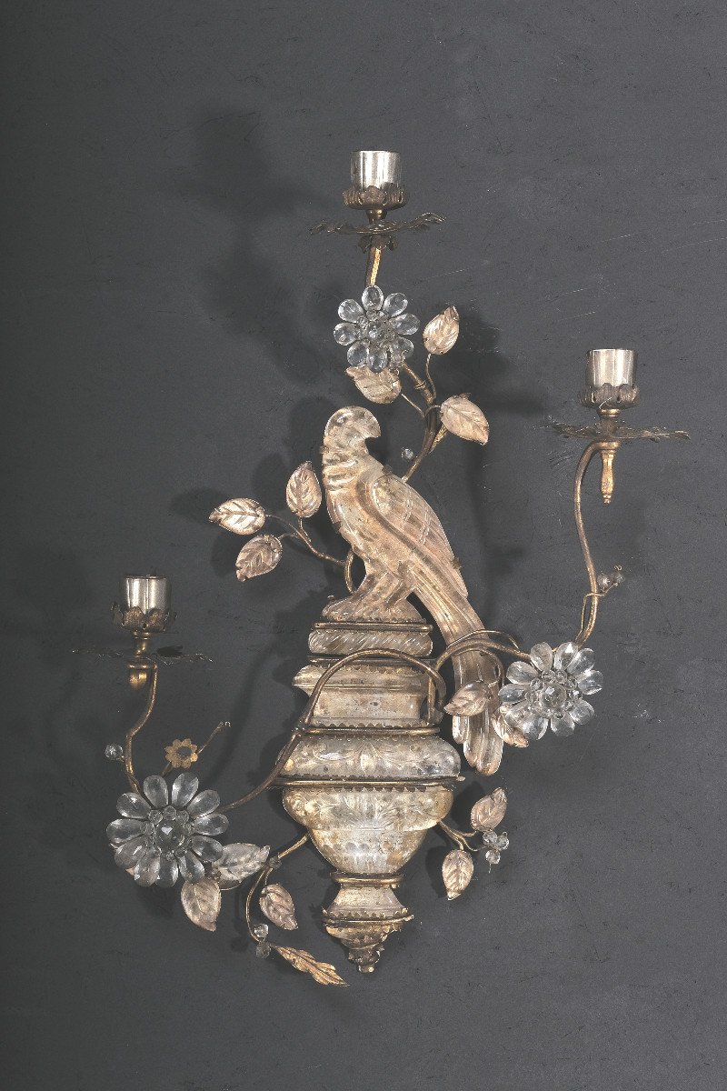 Important Pair Of Sconces From Maison Baguès From The Start Of Production Around 1930.-photo-2