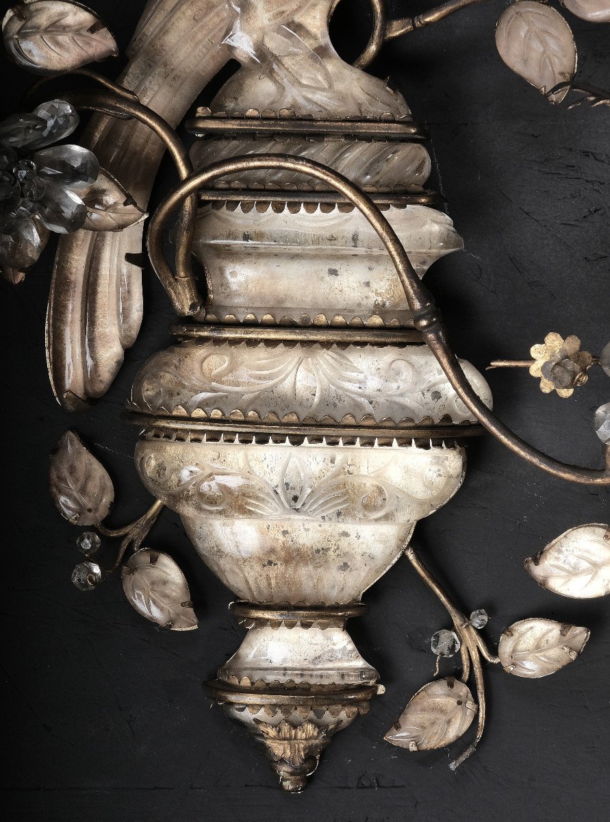 Important Pair Of Sconces From Maison Baguès From The Start Of Production Around 1930.-photo-1